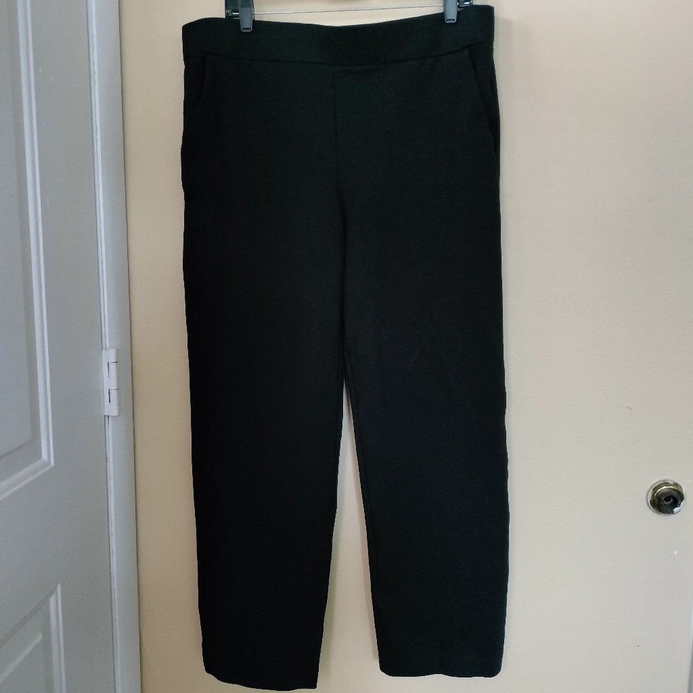 Loft XLT Black Pull On Dress Pants Office Career Professional Closet Staple